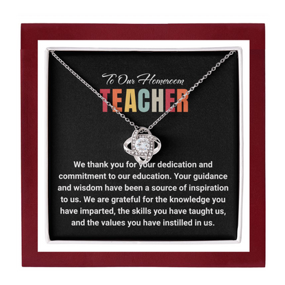 JGF Jewelry Gifts for Family: Thank You Teacher Appreciation Farewell End of Year Necklace Gift from Students