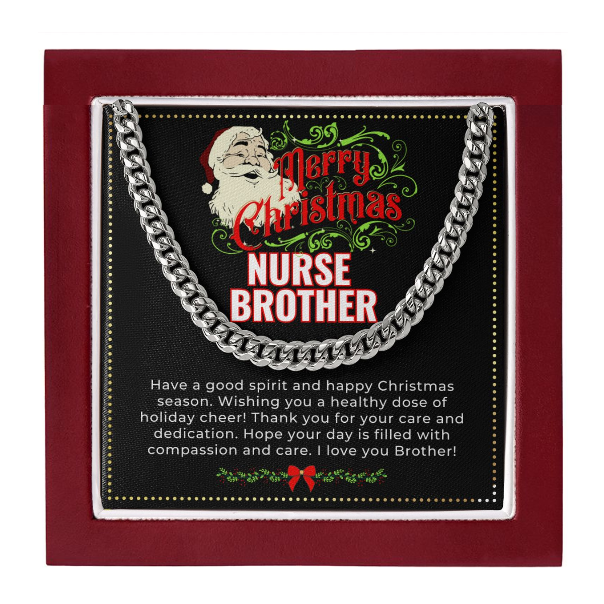JGF Jewelry Gifts for Family | My Favorite Big Brother Is A Nurse | Christmas Gifts Presents For Adult Brother