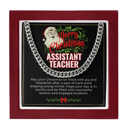 JGF Jewelry Gifts for Family | Male Teacher Assistant Gifts From Student | Sterling Silver Necklace Christmas Gifts For Men