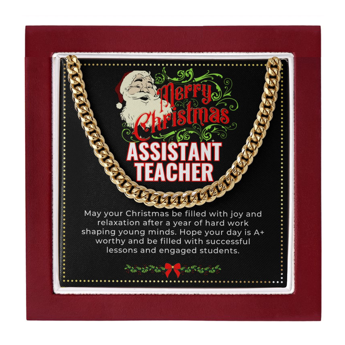 JGF Jewelry Gifts for Family | Male Teacher Assistant Gifts From Student | Sterling Silver Necklace Christmas Gifts For Men