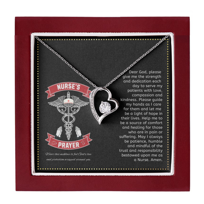 JGF Jewelry Gifts for Family | Nurses Prayer Necklace Sterling Silver | Nurse Practitioner Graduation Gifts For Women