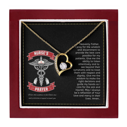 JGF Jewelry Gifts for Family | Nurses Prayer Necklace For Men And Women | Registered Nurse RN Necklaces Sterling Silver
