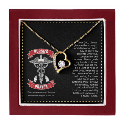 JGF Jewelry Gifts for Family | Nurses Prayer Necklace Sterling Silver | Nurse Practitioner Graduation Gifts For Women