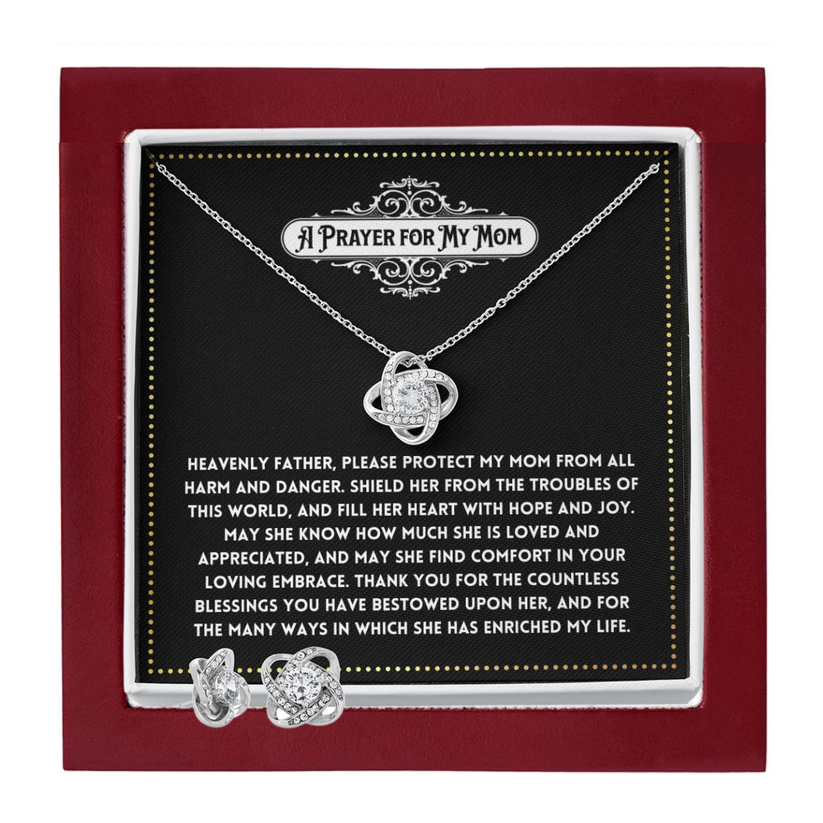 JGF Jewelry Gifts for Family - Prayer for My Mom Mothers Day Alternative Gift Ideas
