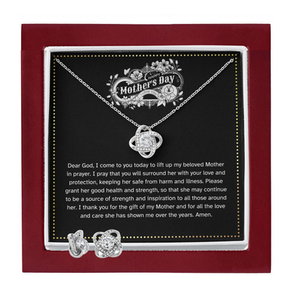 JGF Jewelry Gifts for Family | Happy Mother's Day Gift Basket Stuffer Ideas | Necklace and Earrings Jewelry Set for Women