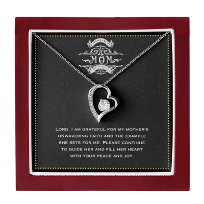 JGF Jewelry Gifts for Family - Simple Heart Pendant Necklace for Sister Mom from Adopted Daughter and Son In Law