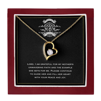 JGF Jewelry Gifts for Family - Simple Heart Pendant Necklace for Sister Mom from Adopted Daughter and Son In Law