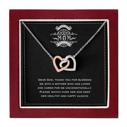 JGF Jewelry Gifts for Family - A Mother'S Love Has No End Necklace With Special Message Card From Daughter And Son In Law