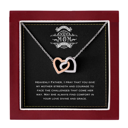 JGF Jewelry Gifts for Family -To My Mommy Heart Pendant Necklace With Message Card From Sons Girlfriend