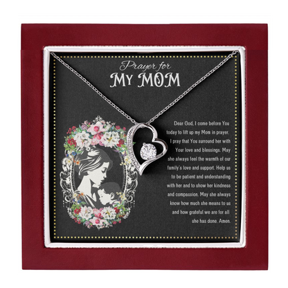 JGF Jewelry Gifts for Family | Mother's Day Gifts I Love You Mom Heart Necklace | Happy Birthday Prayer For Mother