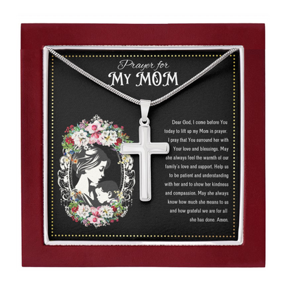 JGF Jewelry Gifts for Family | Prayer For Mom And Wife | I Love You Mom Gifts Flowers | Serenity Prayer Gifts For Women