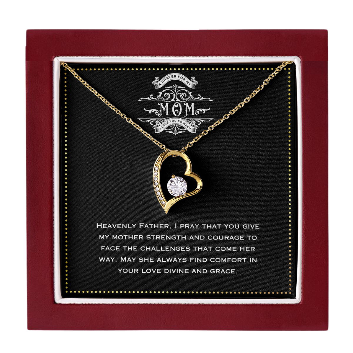 JGF Jewelry Gifts for Family | Basket Gift Set Items Birthday for Sister with Necklace | Prayer for Mom Far Away from Home