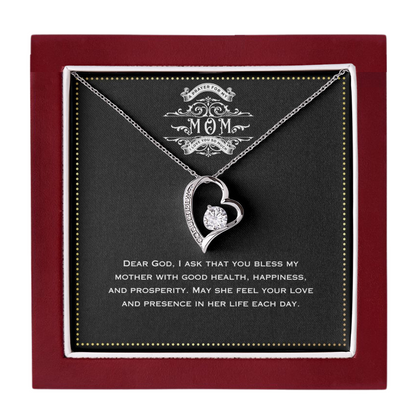 JGF Jewelry Gifts for Family - Trendy Heart Shape Necklace As Special Mother's Day from Daughter and Son