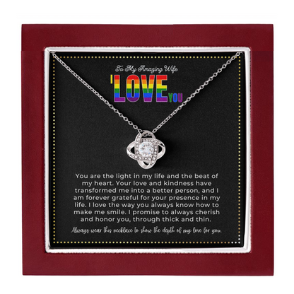 JGF Jewelry Gifts for Family | To My Amazing Wife Necklace Gifts