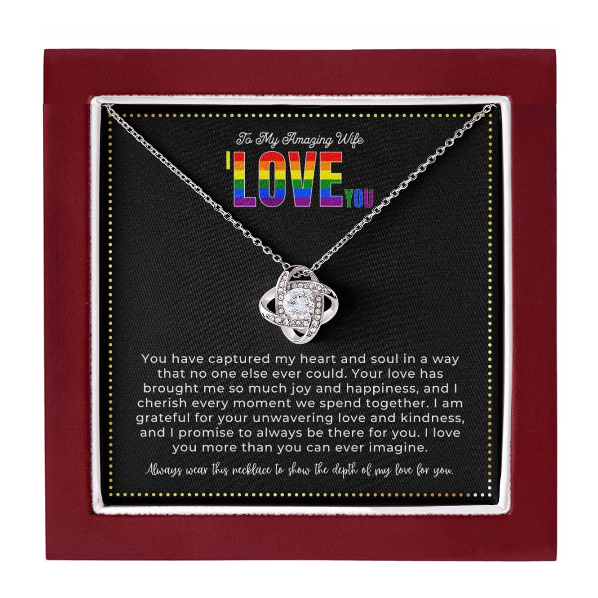 JGF Jewelry Gifts for Family | To My Amazing Wife I Love You Gifts From Husband