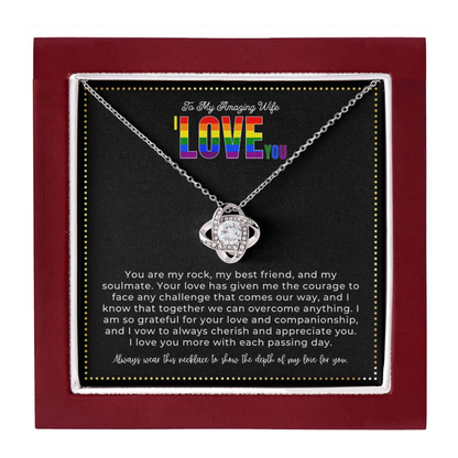 JGF Jewelry Gifts for Family | I Love You Gifts For Her Lesbian Necklace
