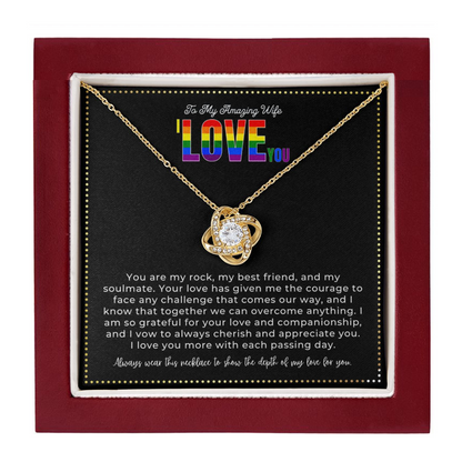 JGF Jewelry Gifts for Family | I Love You Gifts For Her Lesbian Necklace