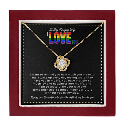 JGF Jewelry Gifts for Family | To My Amazing Wife I Love You Necklace Gift
