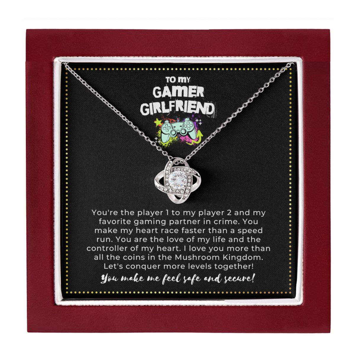 JGF Jewelry Gifts for Family | Birthday Gifts For Teenage Gamer Girlfriend From Boyfriend | Necklace Gifts From Boyfriend