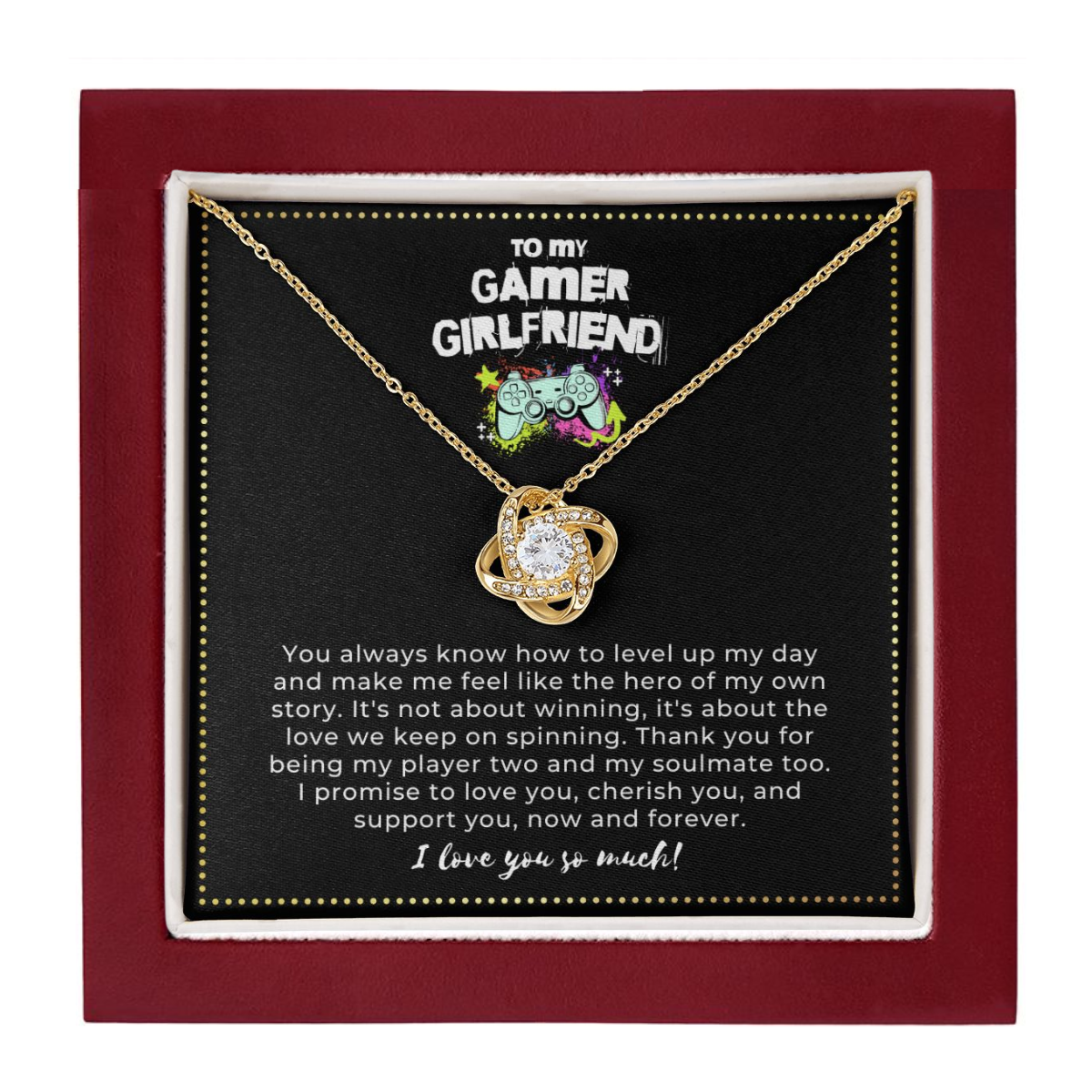 JGF Jewelry Gifts for Family | Sterling Silver Necklace For Women | Gamer Girlfriend Birthday Gifts From Boyfriend