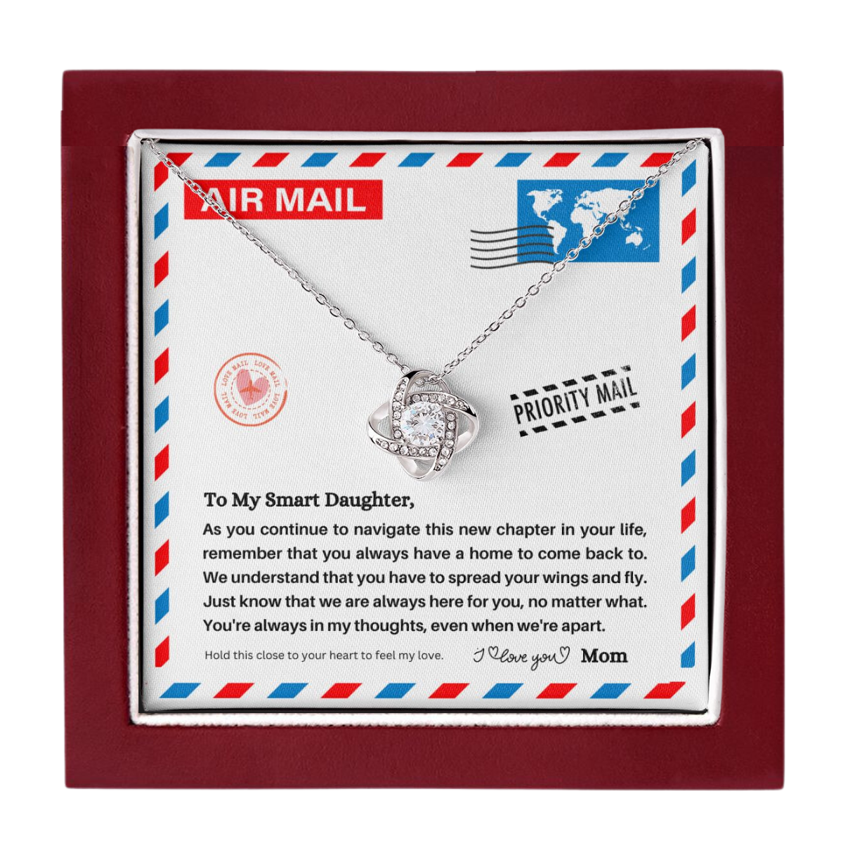 JGF Jewelry Gifts for Family | Birthday Gifts For Daughter Far Away | Sterling Silver Necklace For Women