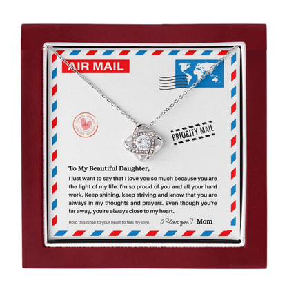 JGF Jewelry Gifts for Family | Daughter Moving Away From Home New Job Beginnings Gift | Mother And Daughter Pendant Necklace Jewelry