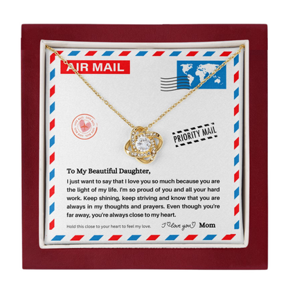 JGF Jewelry Gifts for Family | Daughter Moving Away From Home New Job Beginnings Gift | Mother And Daughter Pendant Necklace Jewelry