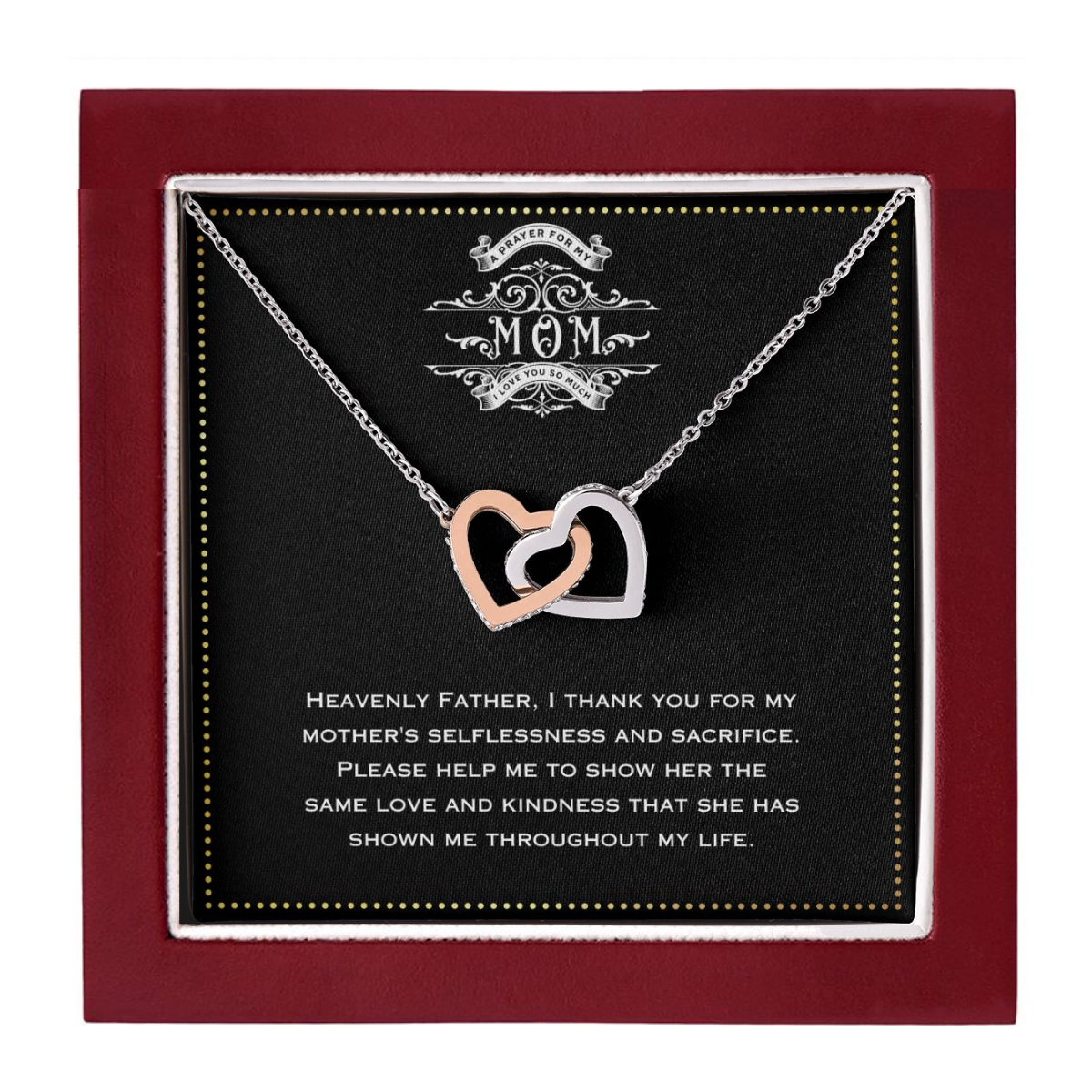 JGF Jewelry Gifts for Family - Trendy Heart Shape Necklace For Mom As Happy Mom's Day Gift From Young Son