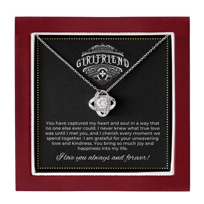 JGF Jewelry Gifts for Family | To My Beautiful Girlfriend (4) LOVE KNOT 1418-BB