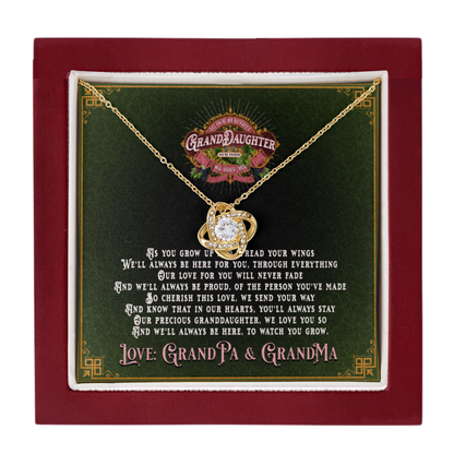 JGF Jewelry Gifts for Family: Granddaughter Necklace Gifts From Grandma | Grandmother And Or Grandpa | Grandfather