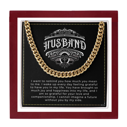 JGF Jewelry Gifts for Family | To My Man Stainless Steel Necklace Birthday Gift for My Amazing Husband