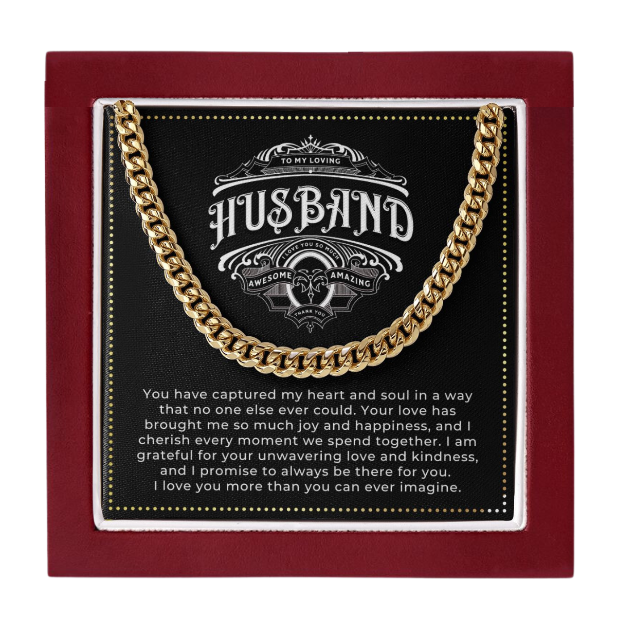 JGF Jewelry Gifts for Family | Stainless Steel Necklace For Men Cuban Link Chain