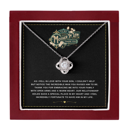 JGF Jewelry Gifts for Family | Future Mother In Law Necklace Gift from Daughter In Law on Wedding Day