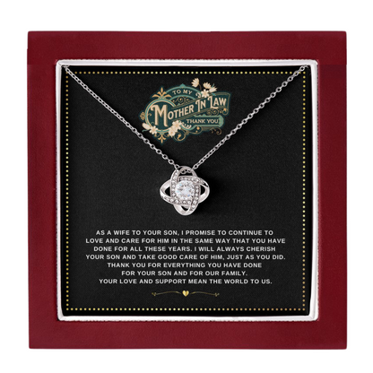 JGF Jewelry Gifts for Family | Mother of the Groom Birthday Gift from Daughter In Law Cubic Zirconia Silver Necklace