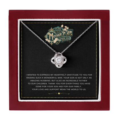 JGF Jewelry Gifts for Family | Elegant Sterling Silver Necklace Gifts for Mother In Law from Daughter In Law on Mother's Day