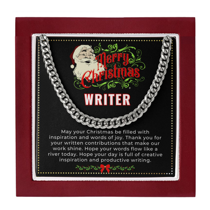 JGF Jewelry Gifts for Family | Aspiring Book Writer Author Xmas Gifts for Men for Christmas