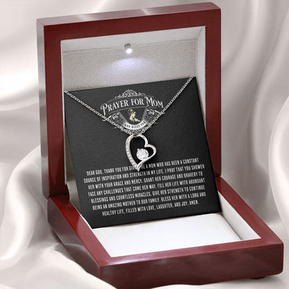 JGF Jewelry Gifts For Family Prayer For My Mom From Son One Heart Necklace