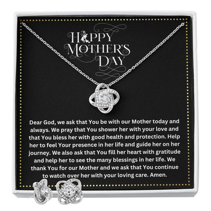 JGF Jewelry Gifts for Family | Prayer for Mom on Mother's Day | Send Love Gift Basket Items Ideas | Fancy Necklace and Earring Sets for Women