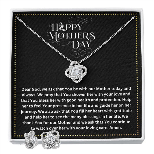 JGF Jewelry Gifts for Family | Prayer for Mom on Mother's Day | Send Love Gift Basket Items Ideas | Fancy Necklace and Earring Sets for Women