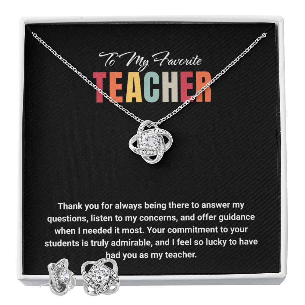 JGF Jewelry Gifts for Family: Stainless Steel Round Clear Cubic Zirconia Stud Earrings and Necklace Gift Ideas for Teachers