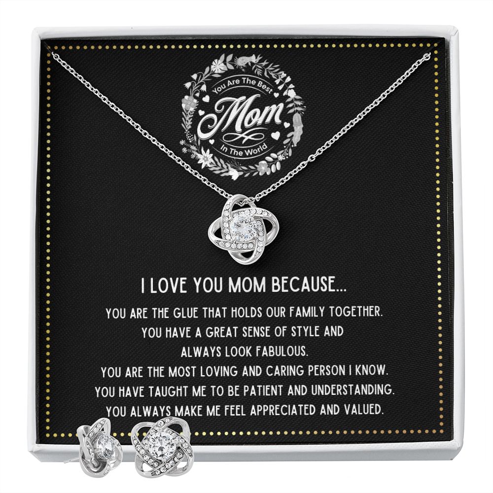 JGF Jewelry Gifts for Family - Mother s Day Necklace and Earrings Gifts for Mom from Daughter