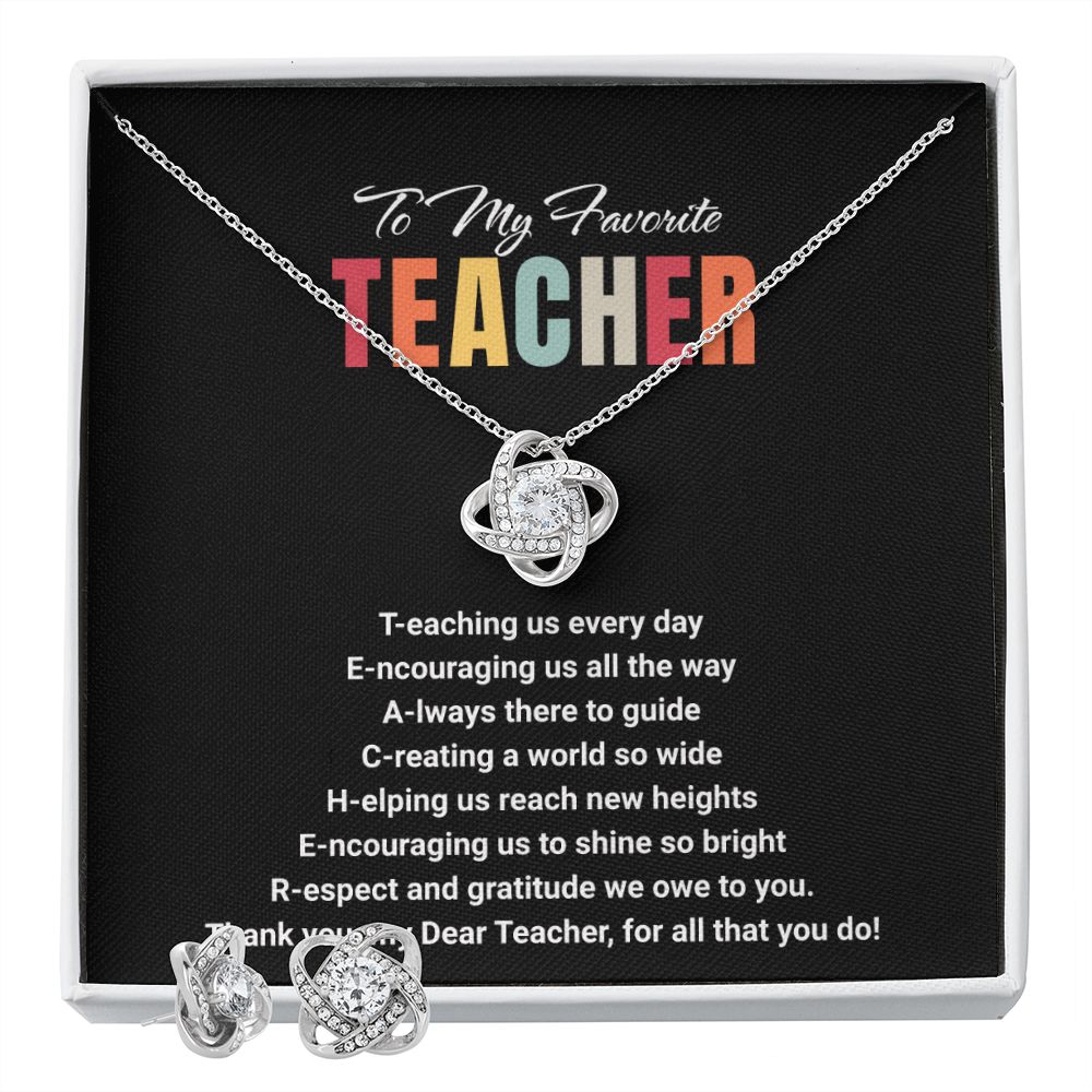 JGF Jewelry Gifts for Family Stainless Steel Cubic Zirconia Stud Earrings and Necklace Gift Ideas for Teachers