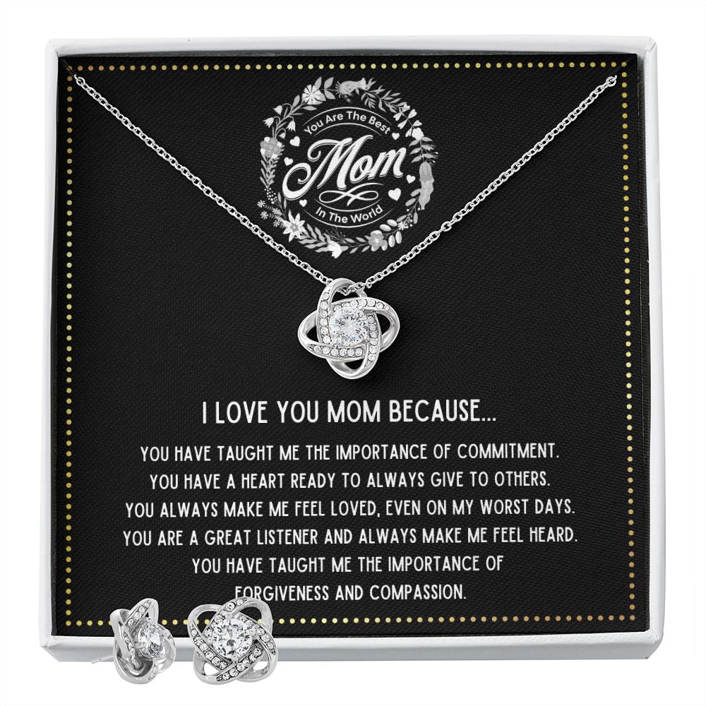 JGF Jewelry Gifts for Family - Mom of Lawyer Necklace and Earrings Gift Basket Item Ideas