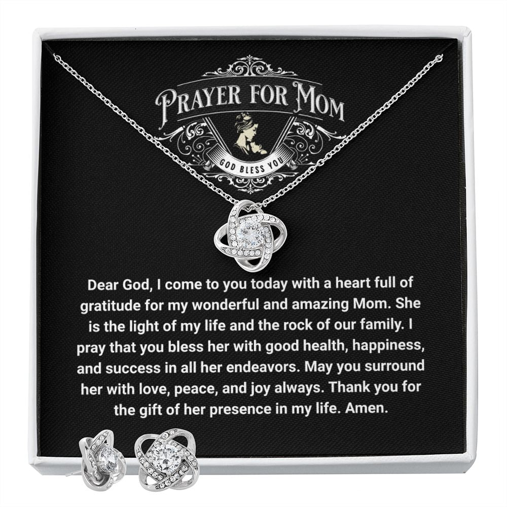 JGF Jewelry Gifts for Family: Sterling Silver Cubic Zirconia Necklace and Earring Set for Women | Happy Mother's Day Gifts