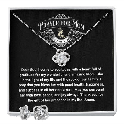 JGF Jewelry Gifts for Family: Sterling Silver Cubic Zirconia Necklace and Earring Set for Women | Happy Mother's Day Gifts