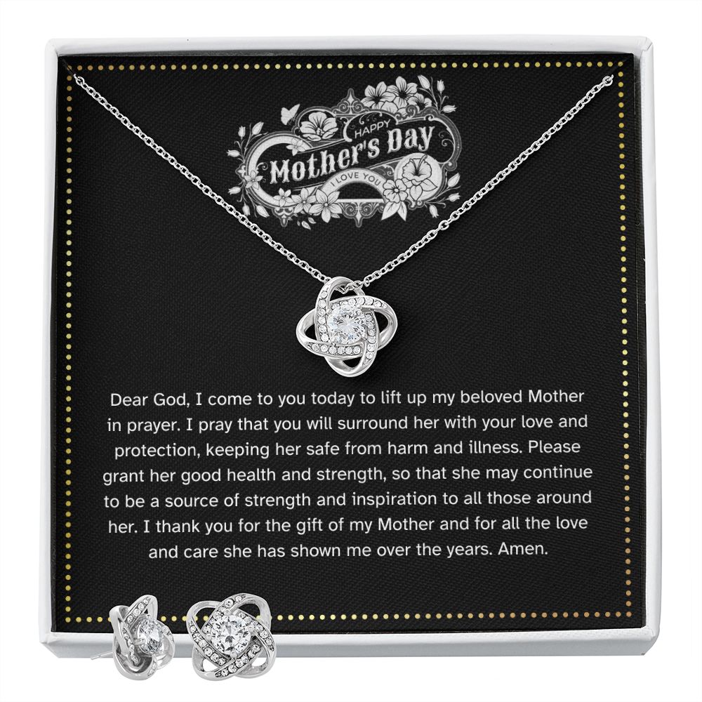 JGF Jewelry Gifts for Family | Happy Mother's Day Gift Basket Stuffer Ideas | Necklace and Earrings Jewelry Set for Women
