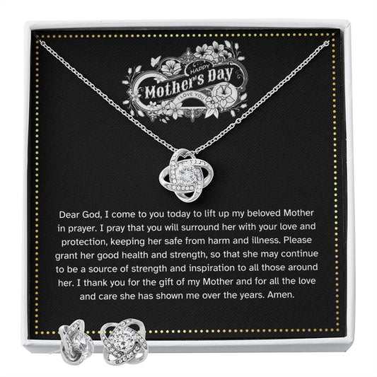 JGF Jewelry Gifts for Family | Happy Mother's Day Gift Basket Stuffer Ideas | Necklace and Earrings Jewelry Set for Women