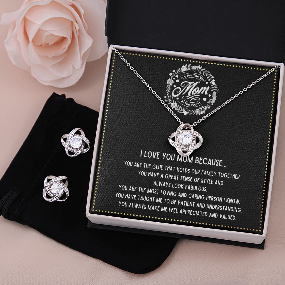 JGF Jewelry Gifts for Family - Mother s Day Necklace and Earrings Gifts for Mom from Daughter