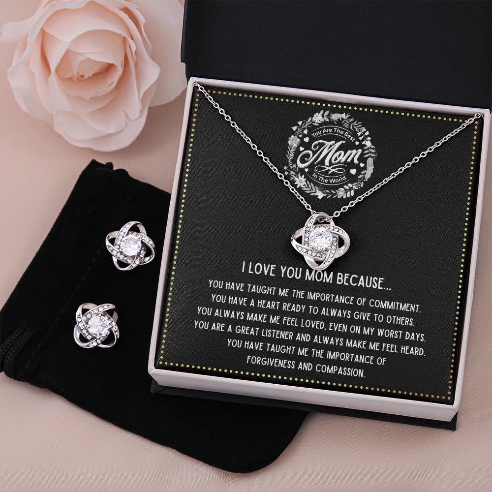 JGF Jewelry Gifts for Family - Mom of Lawyer Necklace and Earrings Gift Basket Item Ideas