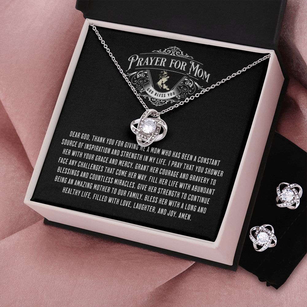 JGF Jewelry Gifts for Family: Sterling Silver Long Necklace and Earrings Set for Women | Happy Mother's Day Gift Basket Items